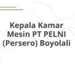 Kepala Kamar Mesin PT PELNI (Persero) Boyolali