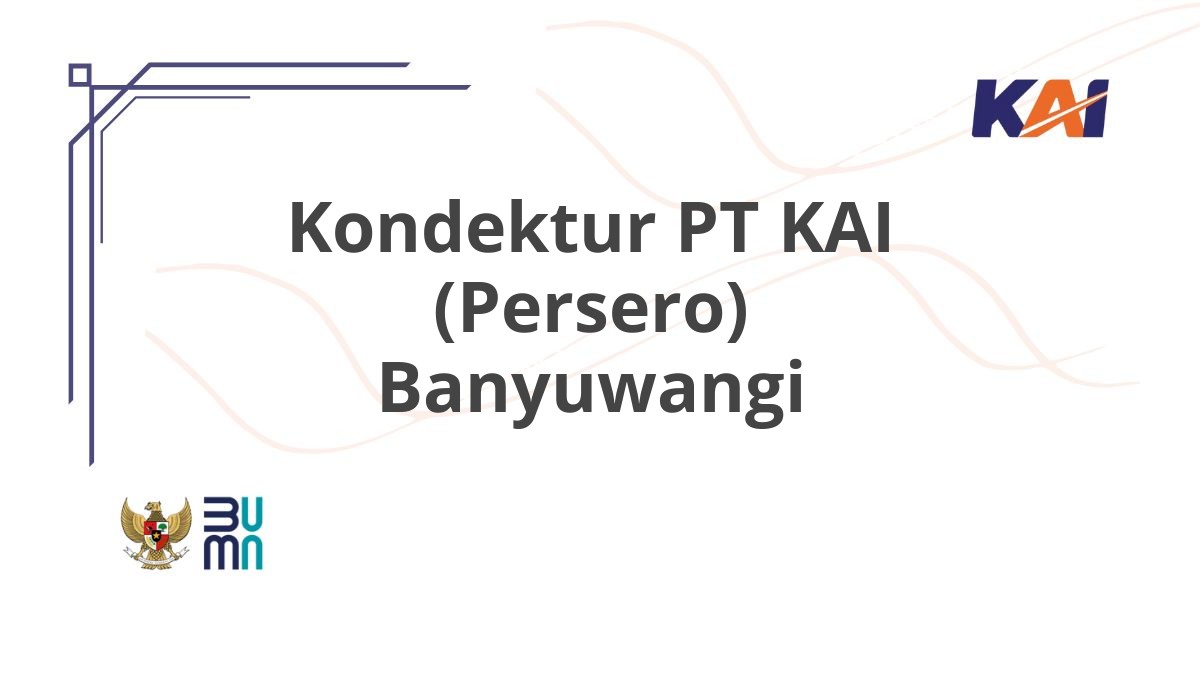 Kondektur PT KAI (Persero) Banyuwangi