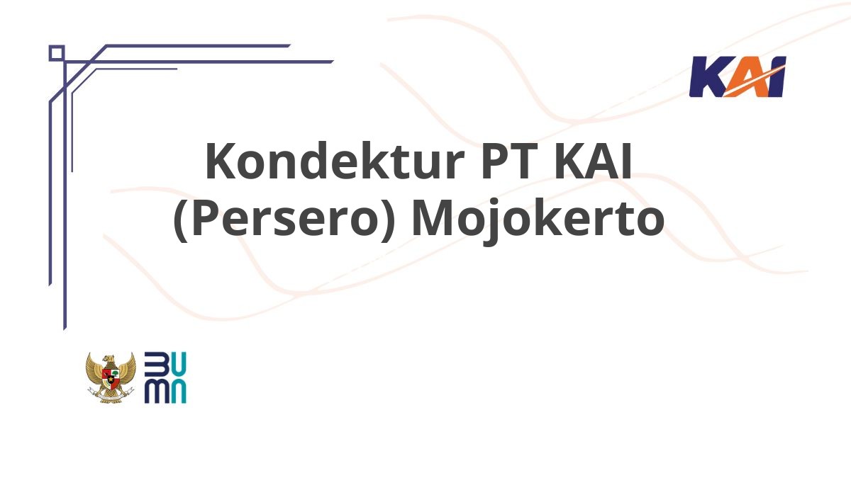 Kondektur PT KAI (Persero) Mojokerto