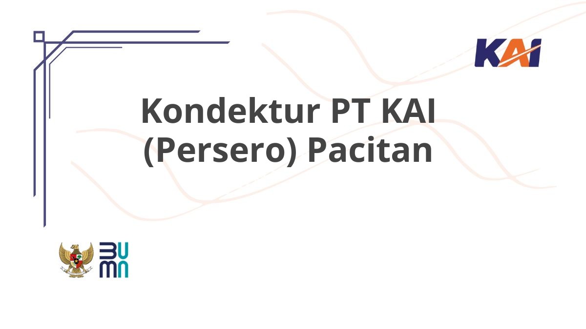 Kondektur PT KAI (Persero) Pacitan
