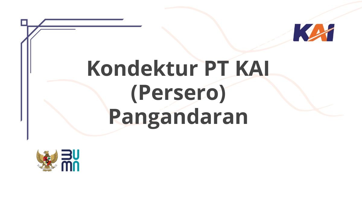 Kondektur PT KAI (Persero) Pangandaran