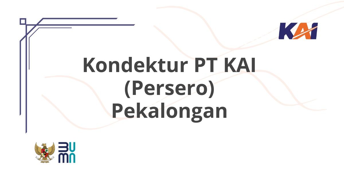 Kondektur PT KAI (Persero) Pekalongan