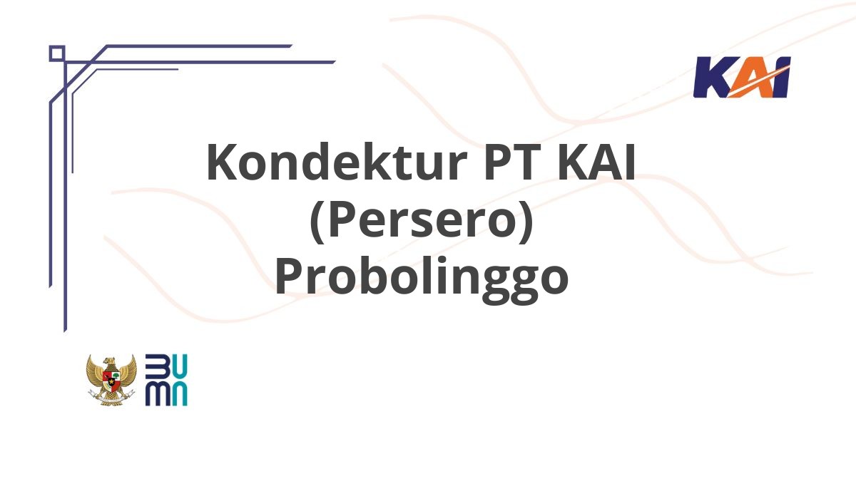 Kondektur PT KAI (Persero) Probolinggo