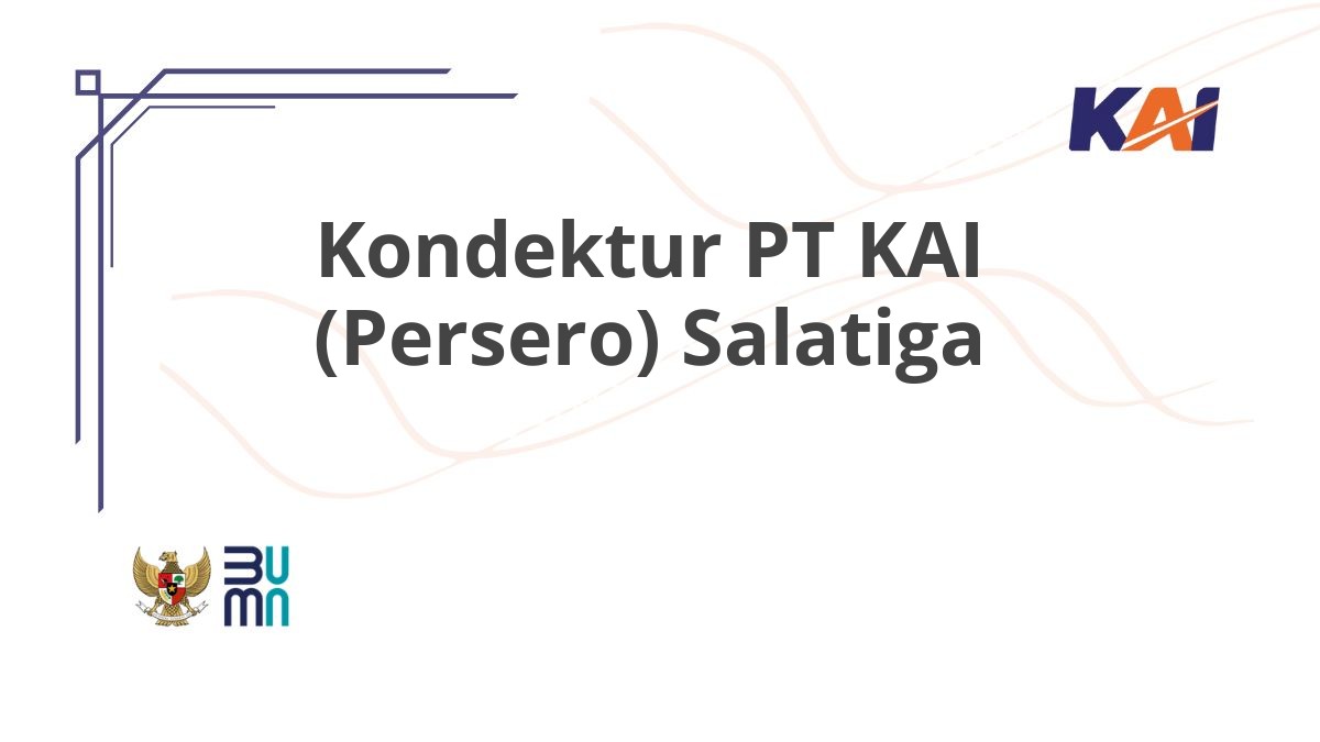 Kondektur PT KAI (Persero) Salatiga