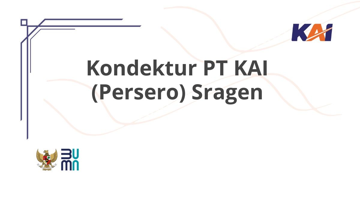 Kondektur PT KAI (Persero) Sragen