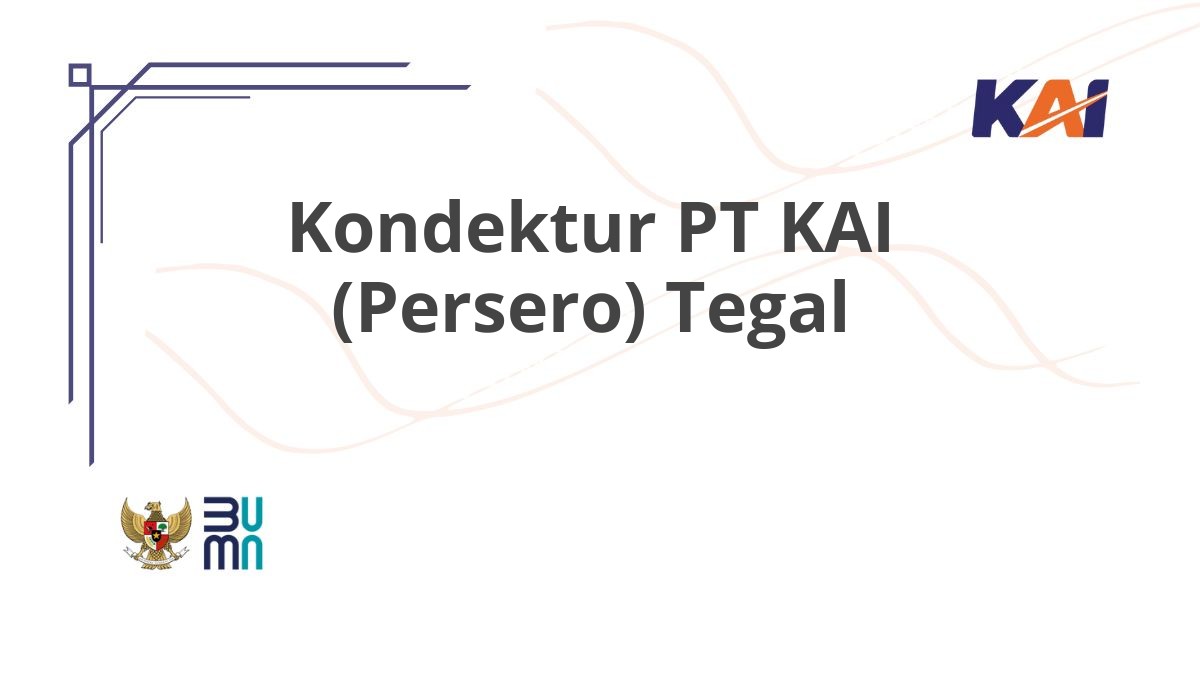 Kondektur PT KAI (Persero) Tegal