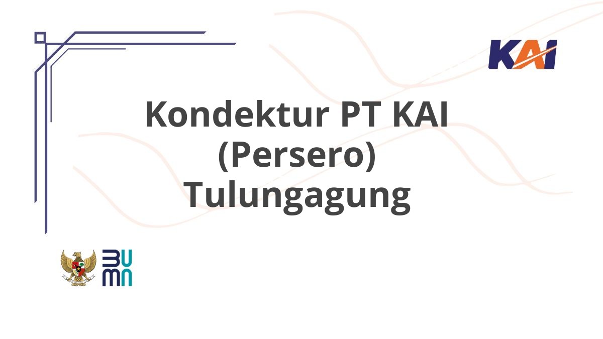 Kondektur PT KAI (Persero) Tulungagung