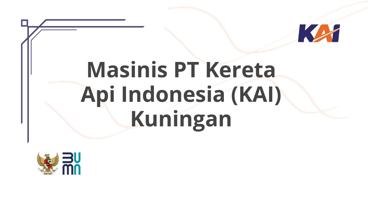 Masinis PT Kereta Api Indonesia (KAI) Kuningan