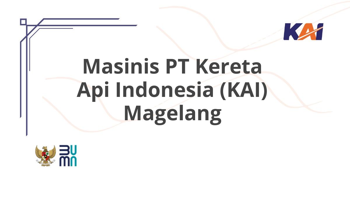 Masinis PT Kereta Api Indonesia (KAI) Magelang