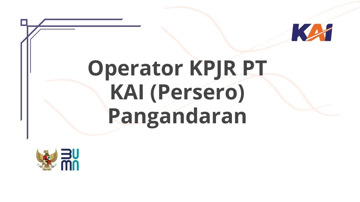 Operator KPJR PT KAI (Persero) Pangandaran