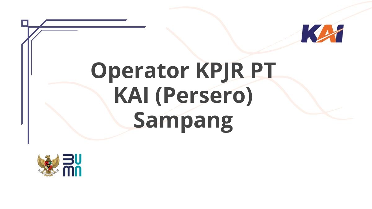 Operator KPJR PT KAI (Persero) Sampang