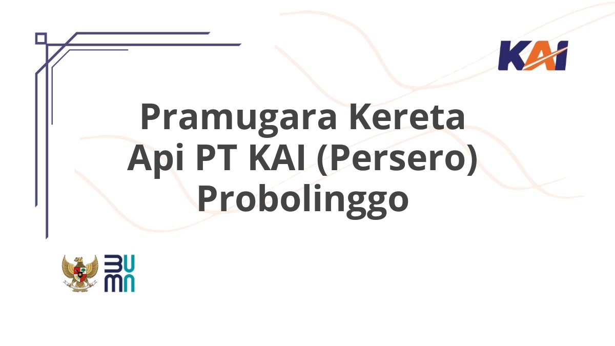 Pramugara Kereta Api PT KAI (Persero) Probolinggo