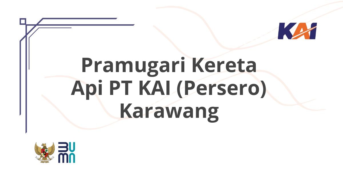 Pramugari Kereta Api PT KAI (Persero) Karawang